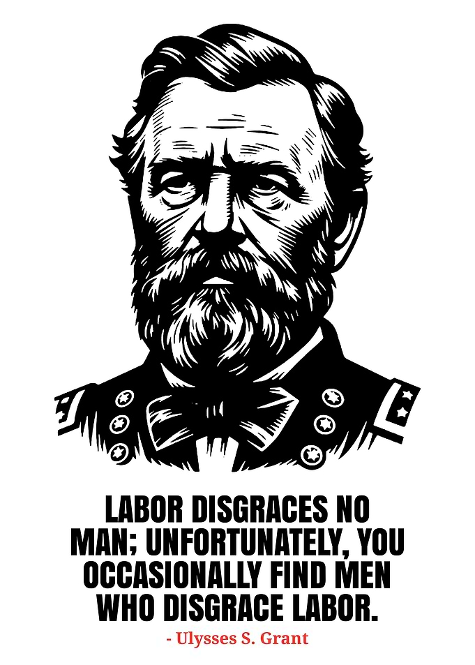 Ulysses S. Grant Quote Portrait