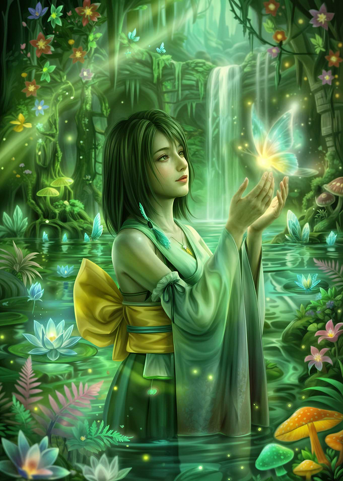 Fantasy Yuna and Butterfly