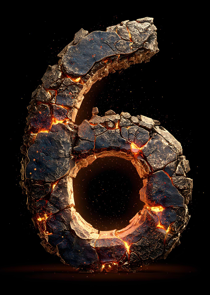 Fiery Stone Number Six