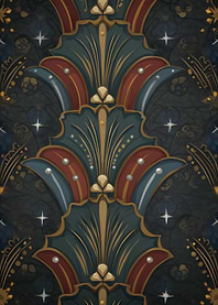 Art Deco Floral Pattern