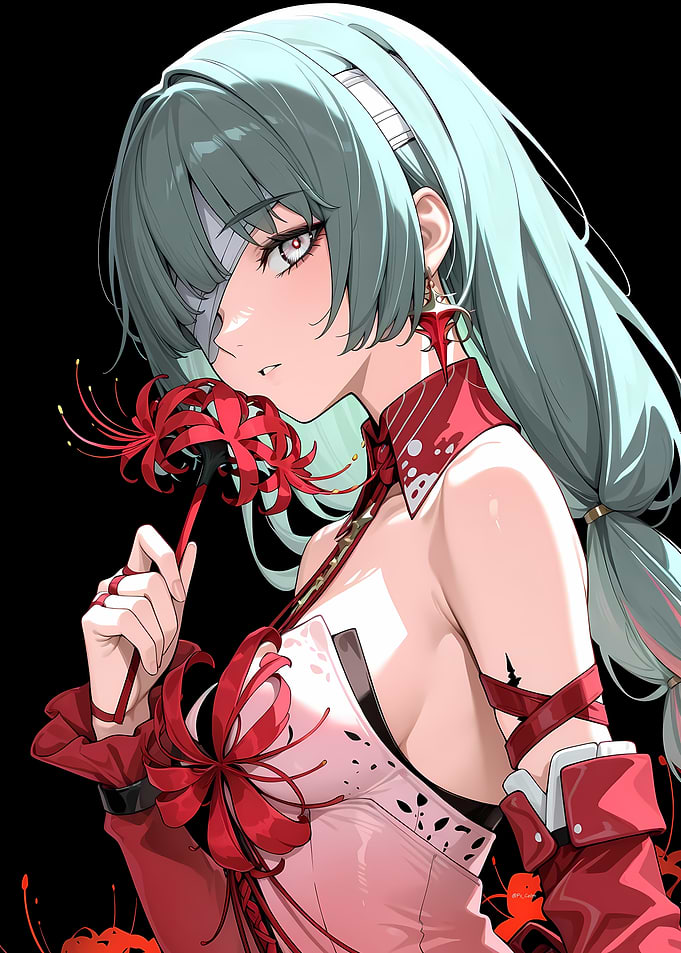 Wuthering Waves: Girl with Red Spider Lily