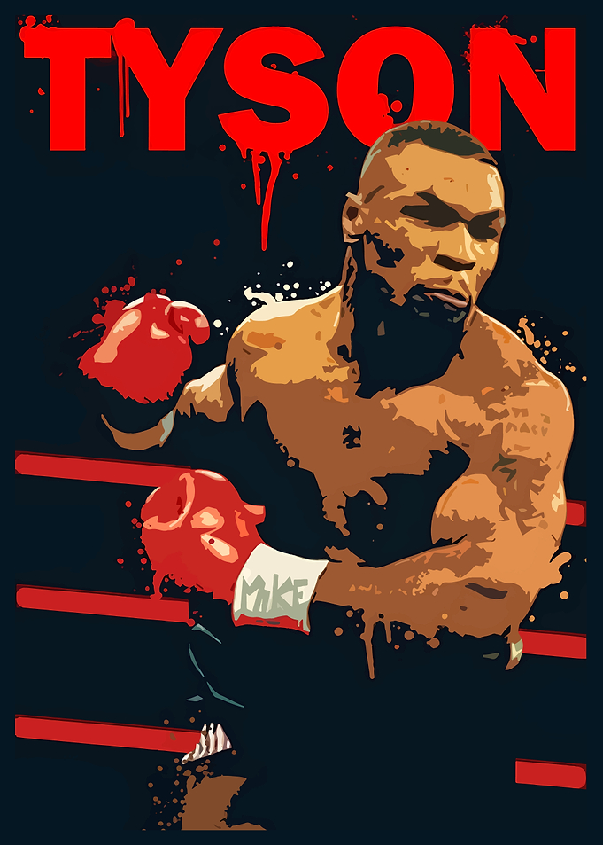 Mike Tyson Boxing Art