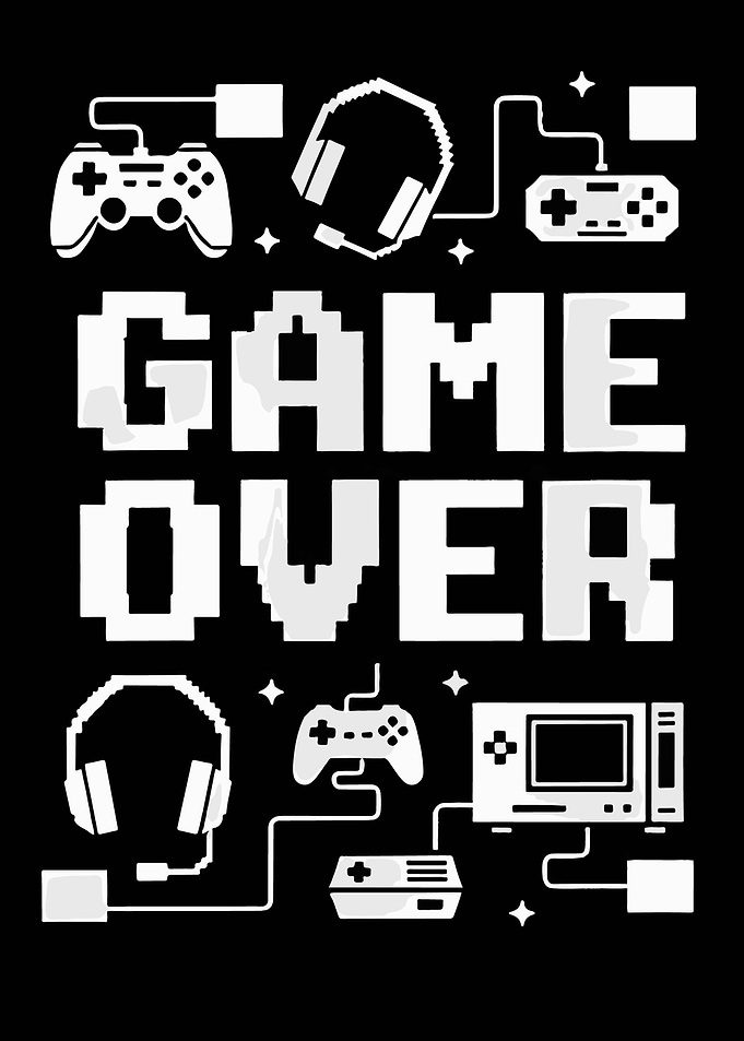Game Over Pixel Art