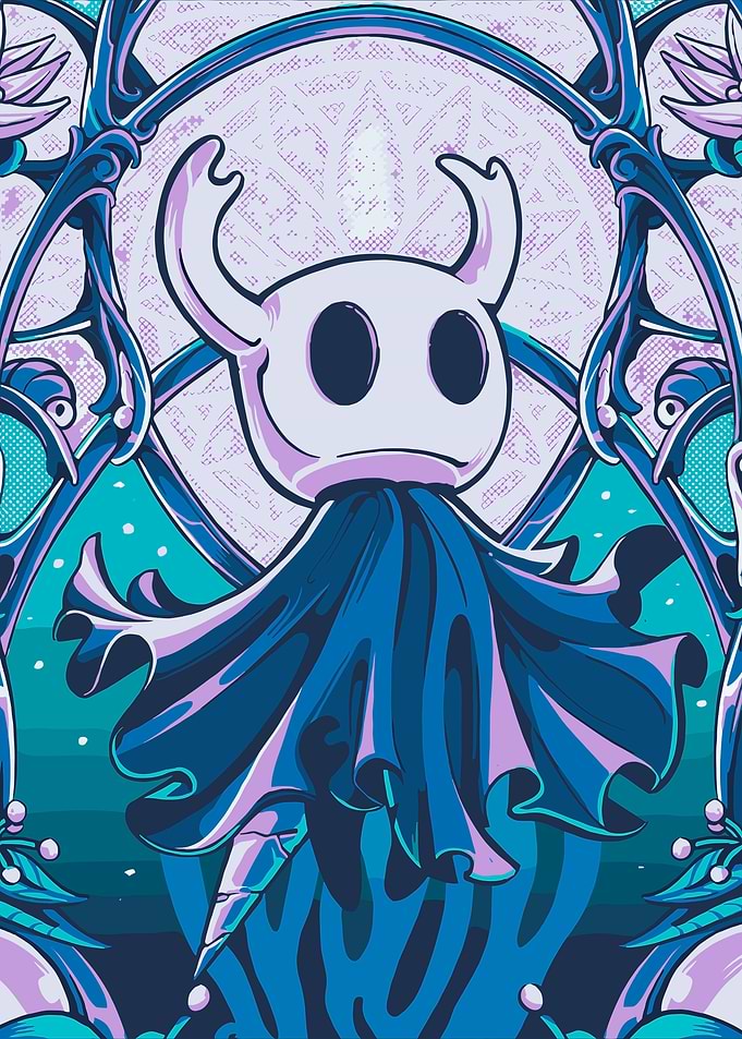 Hollow Knight stylized digital art