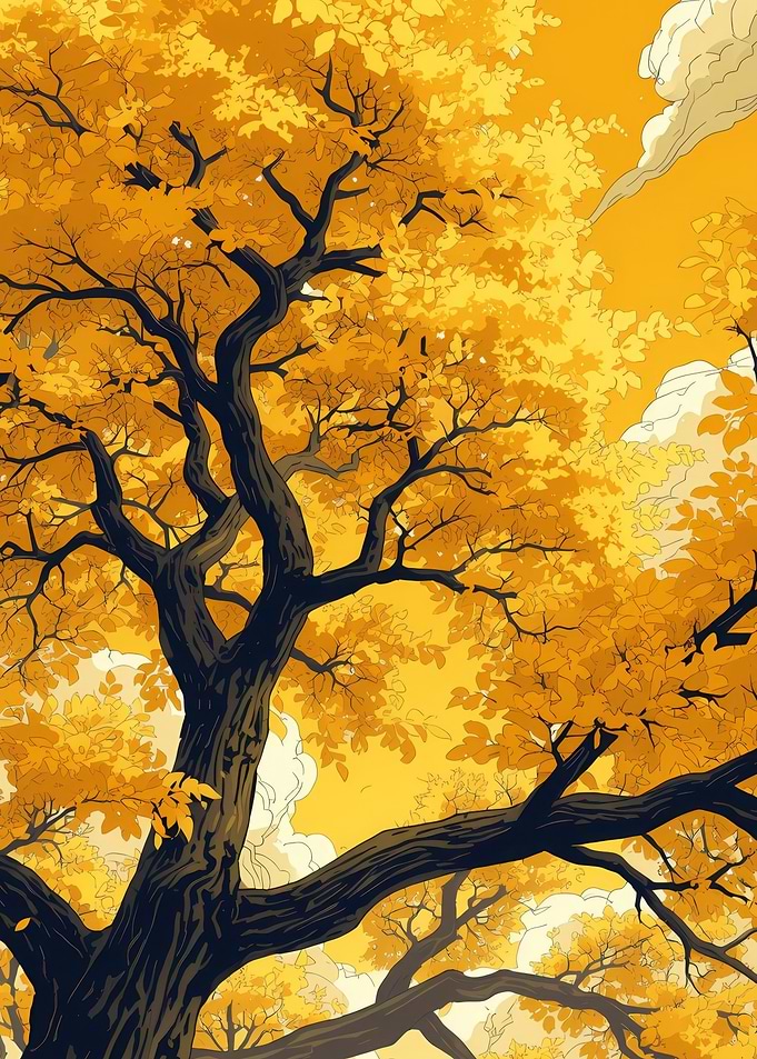 Golden Autumn Tree
