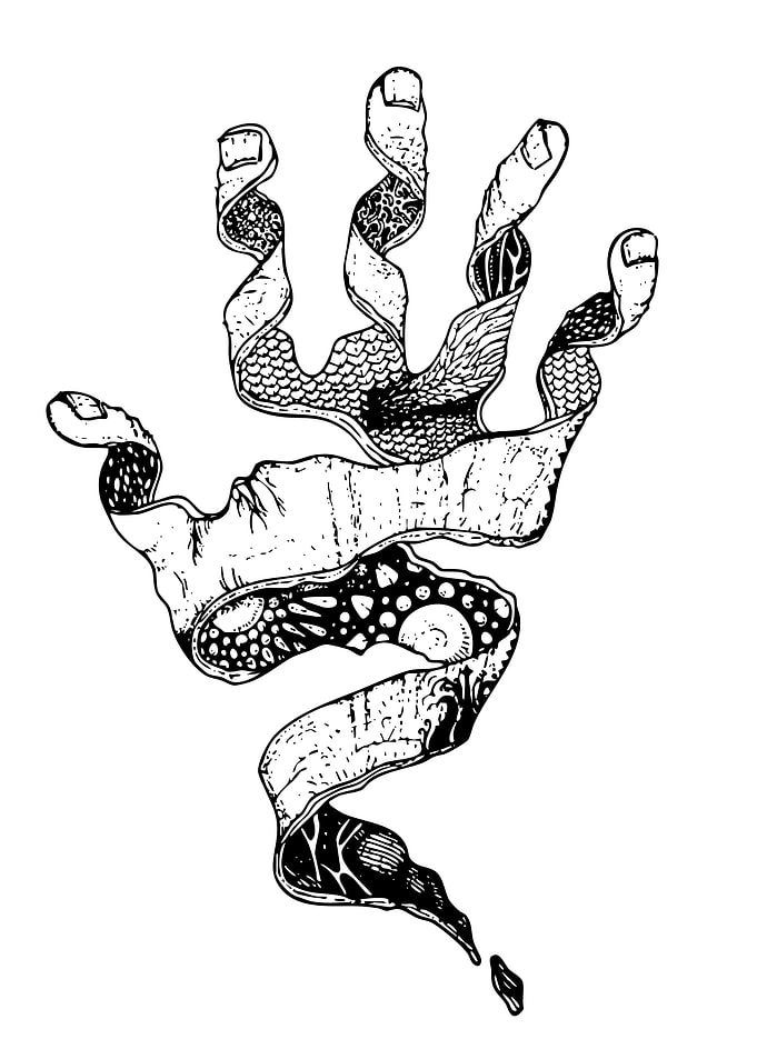 Abstract Hand Illustration