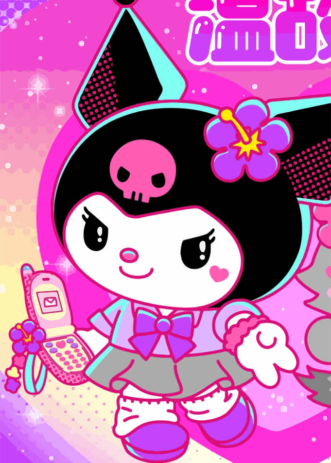 Kuromi with Phone
