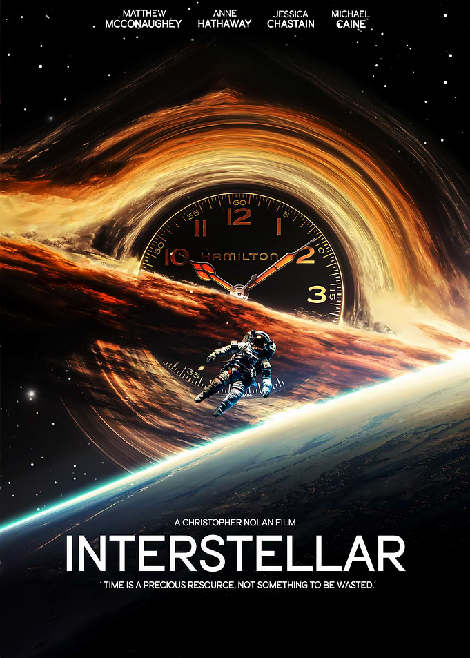 Interstellar Movie Poster with Astronaut