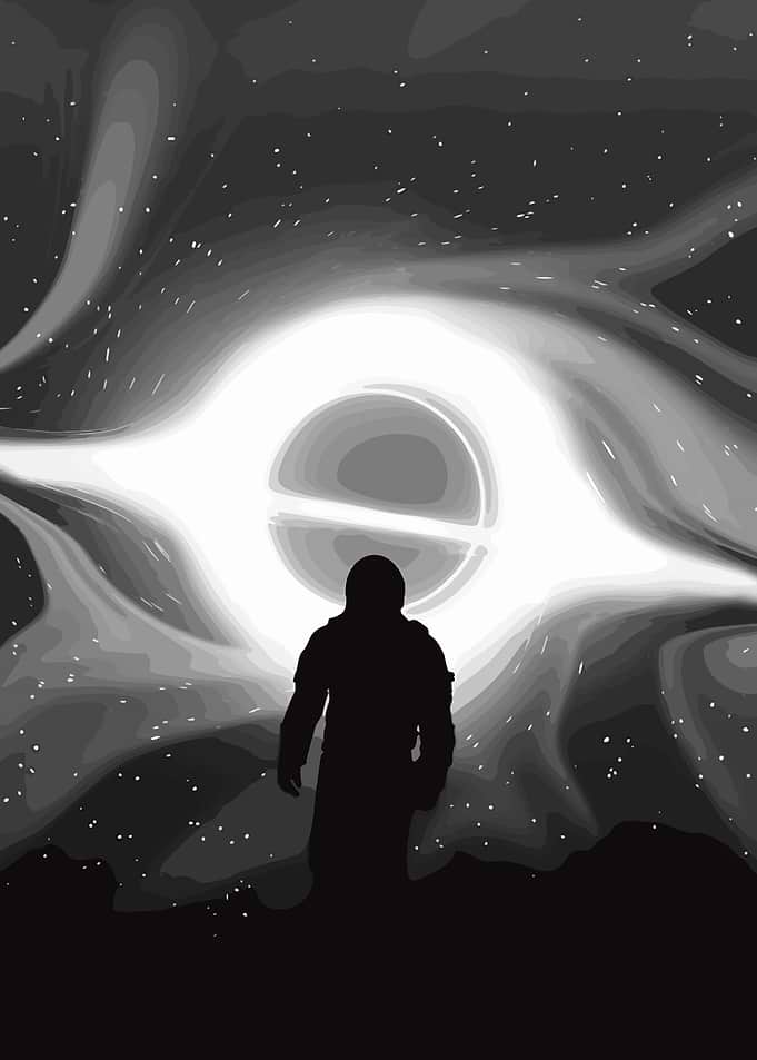Astronaut and Black Hole