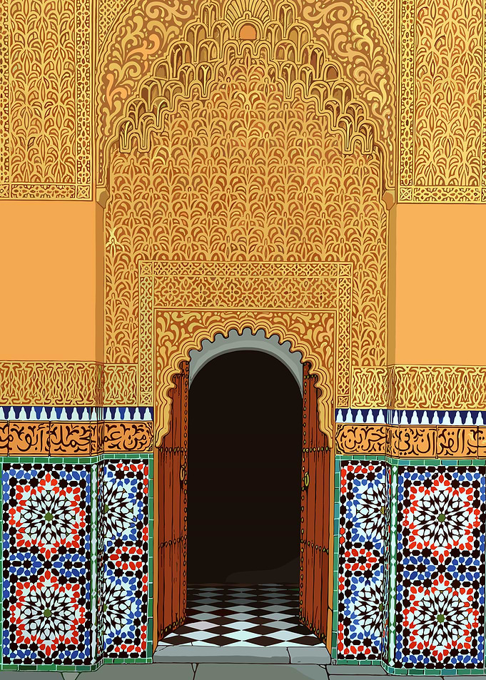 Ornate Moroccan Doorway