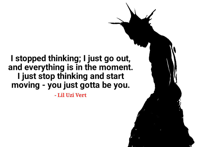 Lil Uzi Vert Quote Silhouette