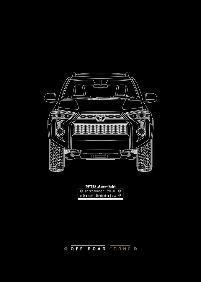 Toyota 4Runner - dark blueprint