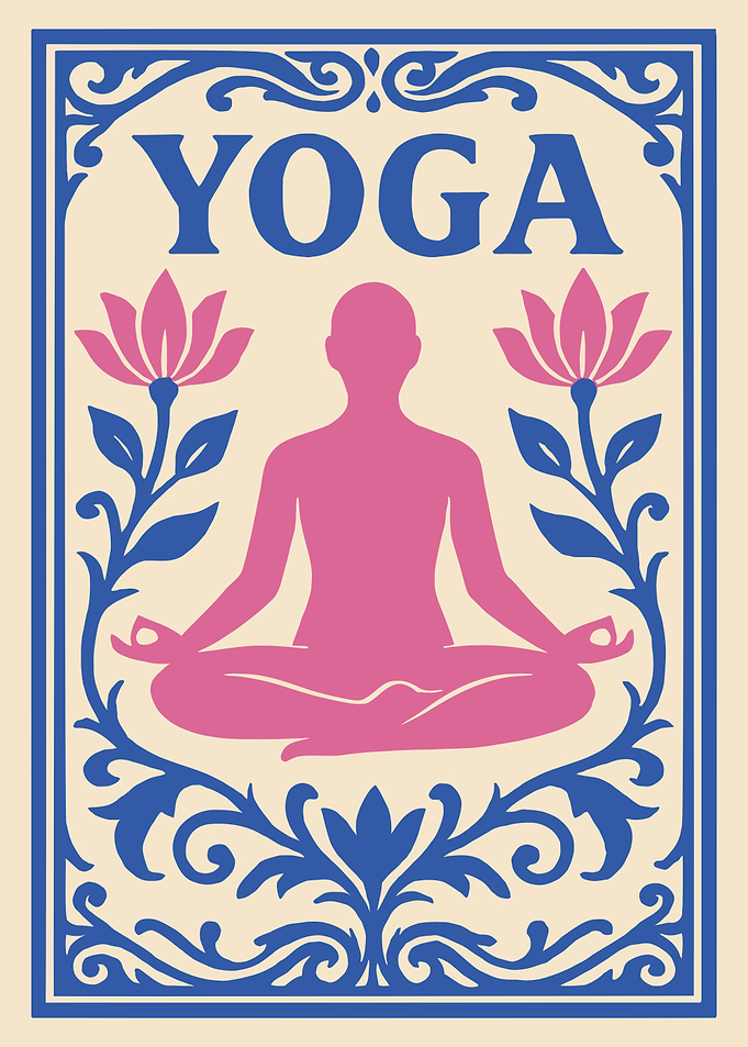 Yoga Meditation Lotus Flowers Art