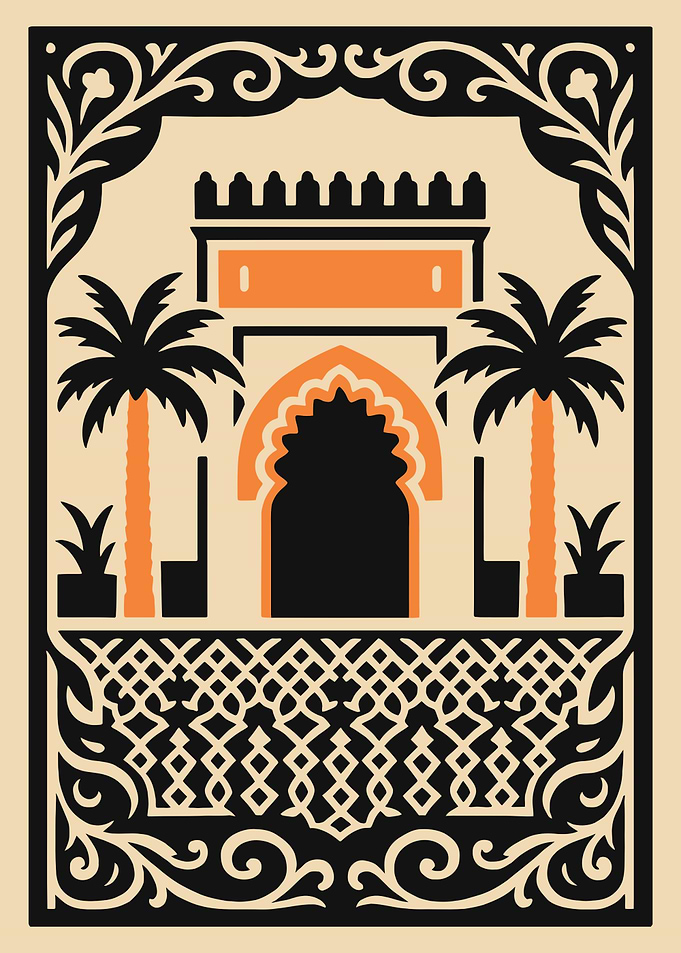 Moroccan Architecture Illustration