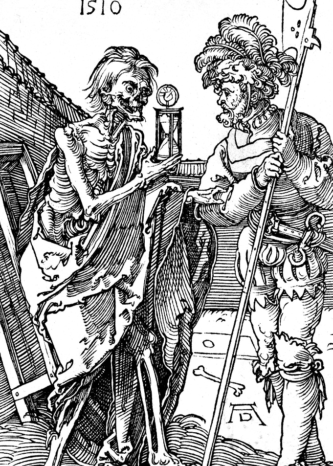 Death and the Lansquenet Albrecht Durer Engraving