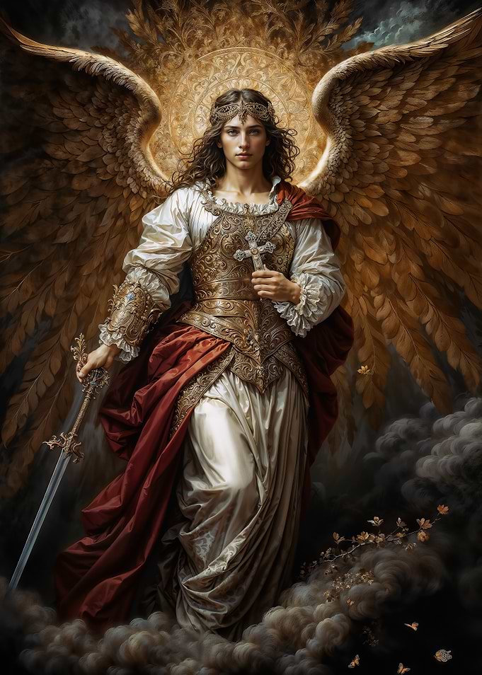 The Sun-Crowned Defender Archangel Michael