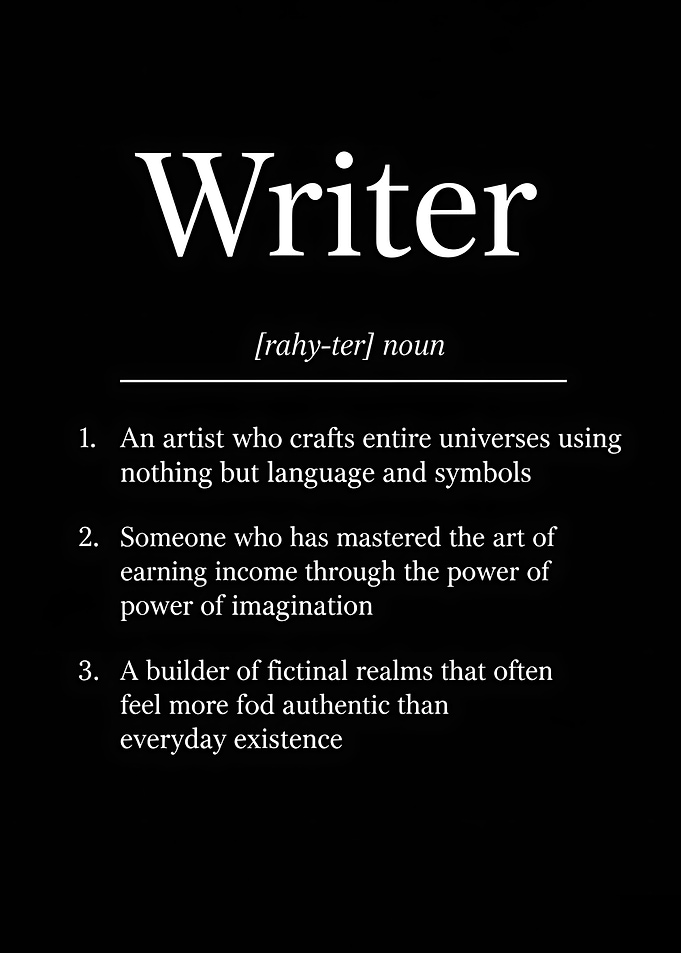 Writer Definition Black and White