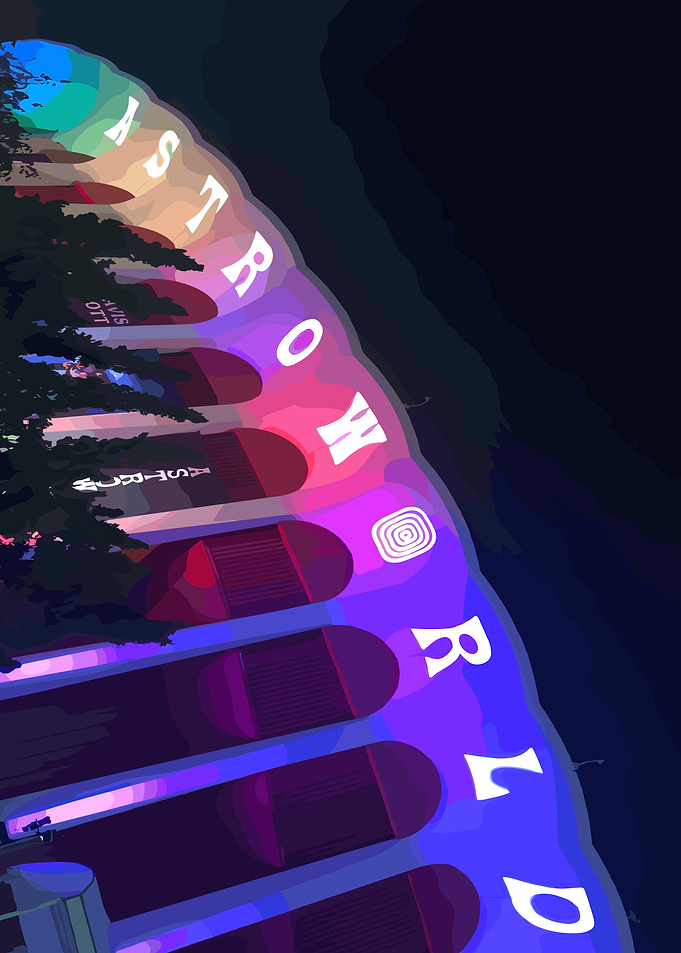 Astroworld Sign Night
