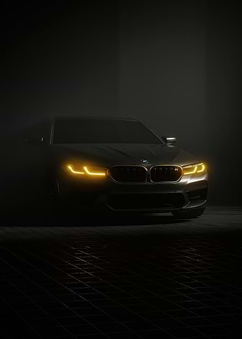 Sleek BMW M5 in Dark Setting