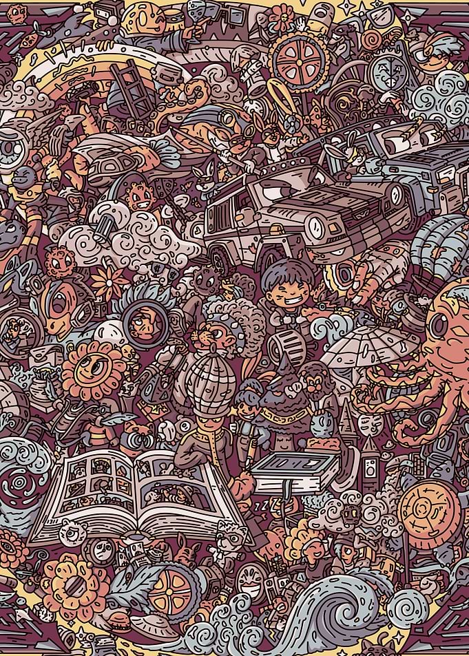 Doodle Art: Whimsical World