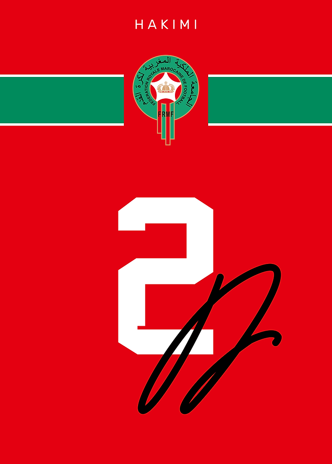 Morocco | Hakimi Morocco Jersey Number 2