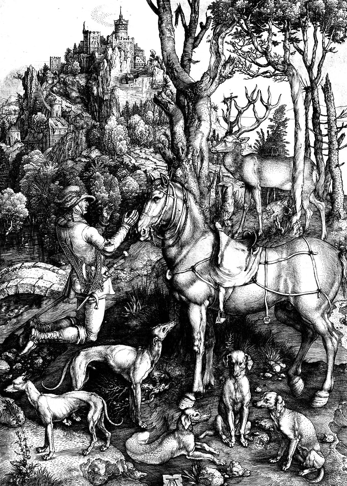 Saint Eustace Albrecht Durer Engraving