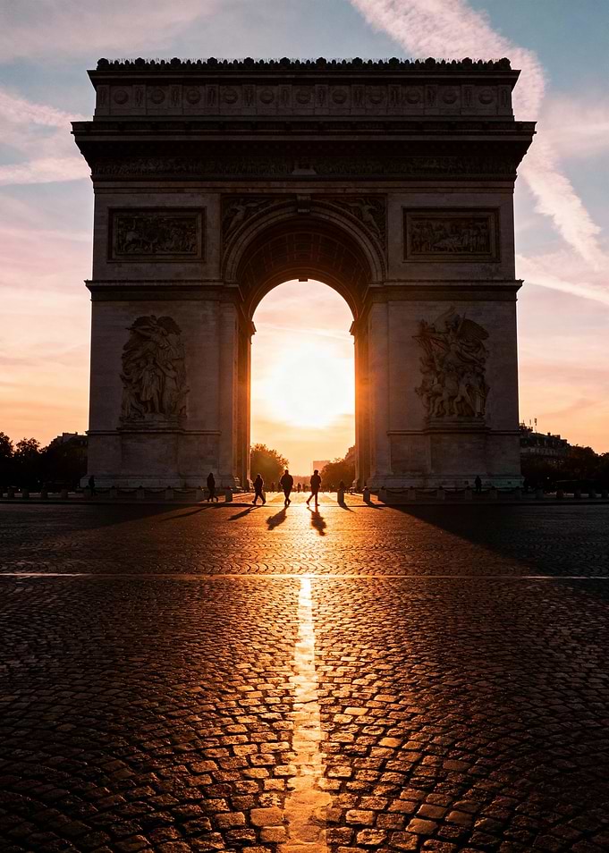 Arc de Triomphe at Sunset