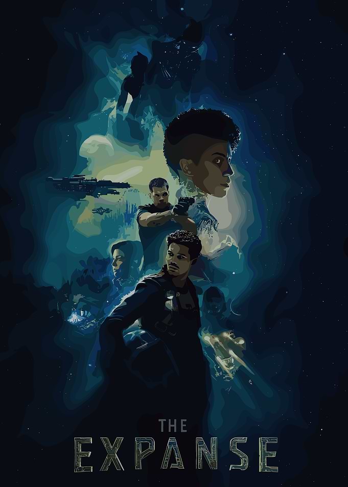 The Expanse Pixel Art Poster