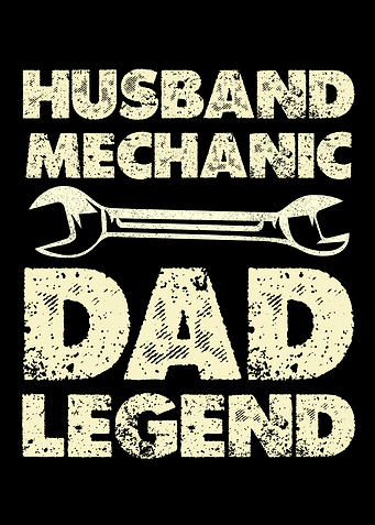 Husband Mechanic Dad Legend Graphic