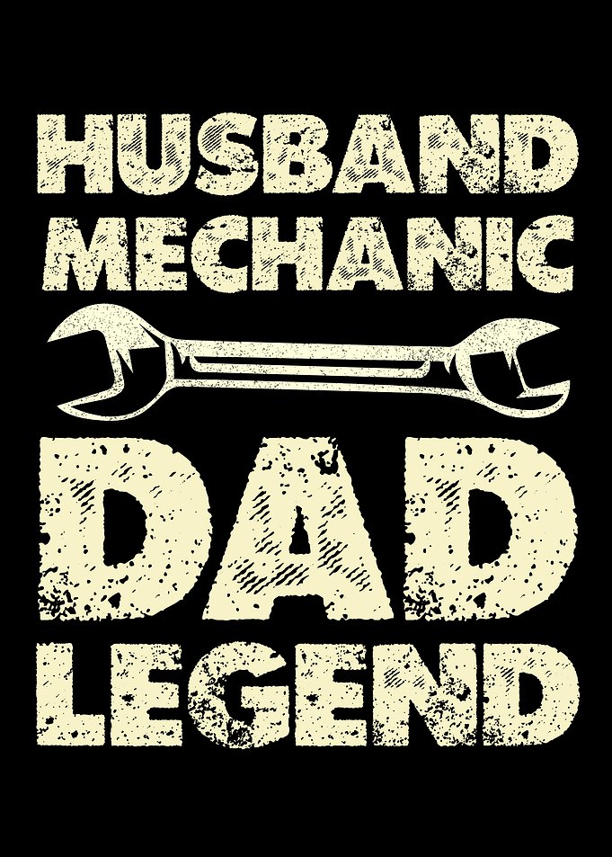 Husband Mechanic Dad Legend Graphic