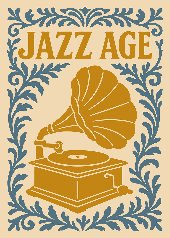 Jazz Age Gramophone Art