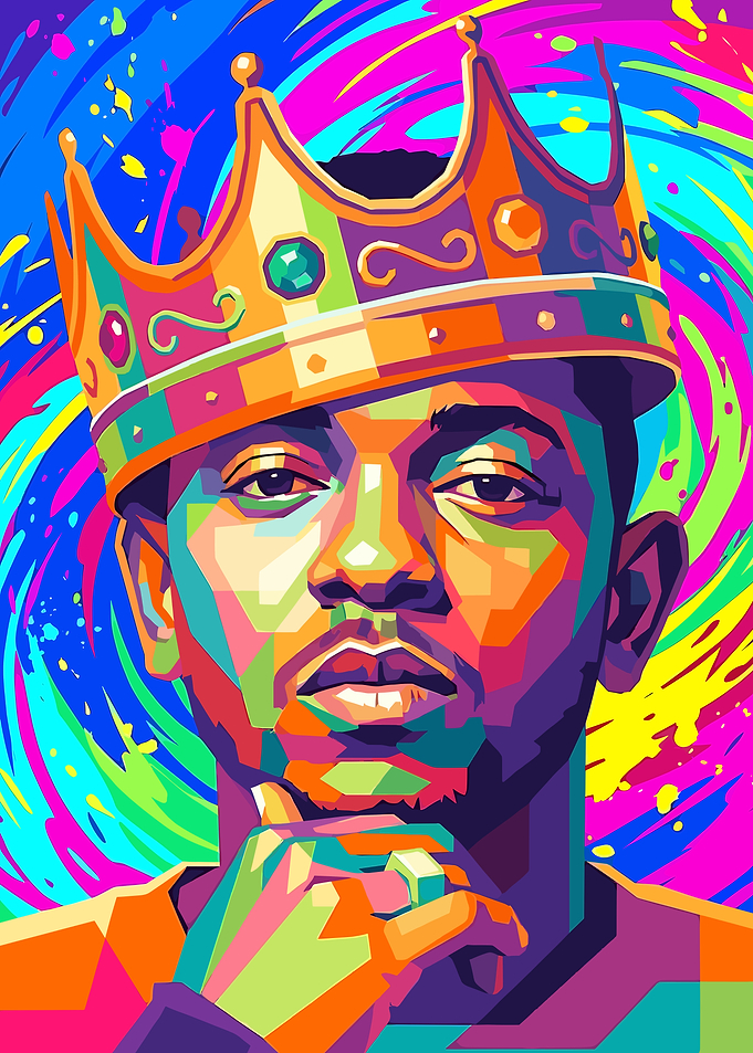 A Colorful Portrait of Kendrick Lamar