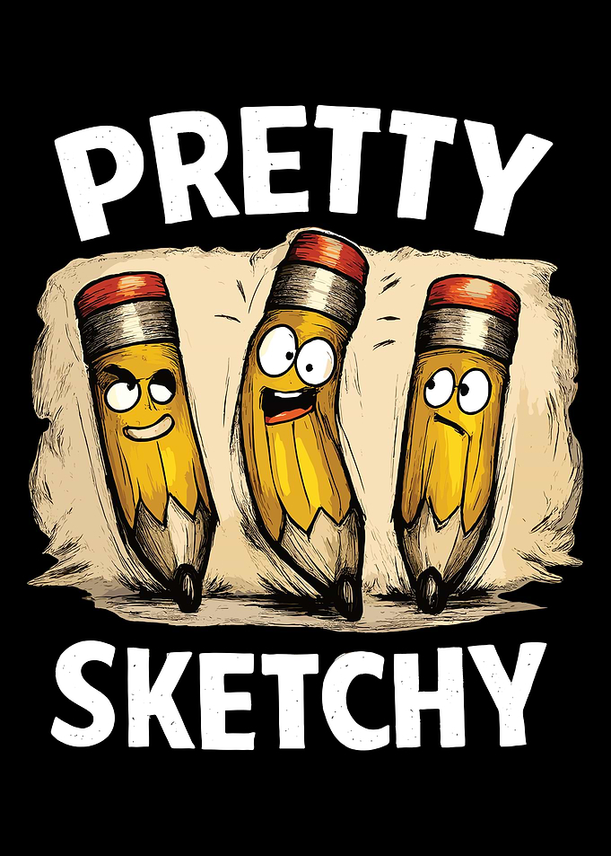 Pretty Sketchy Cartoon Pencils