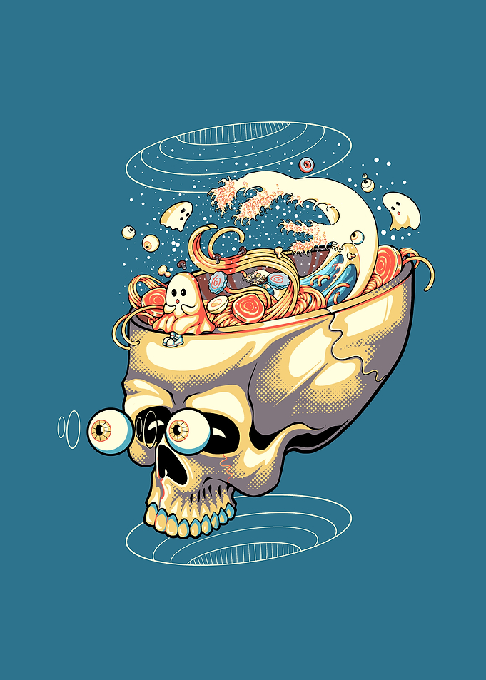 Skull Ramen Brain