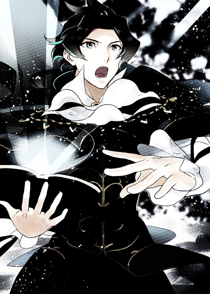 Octopath Traveler Anime Character Casting a Spell