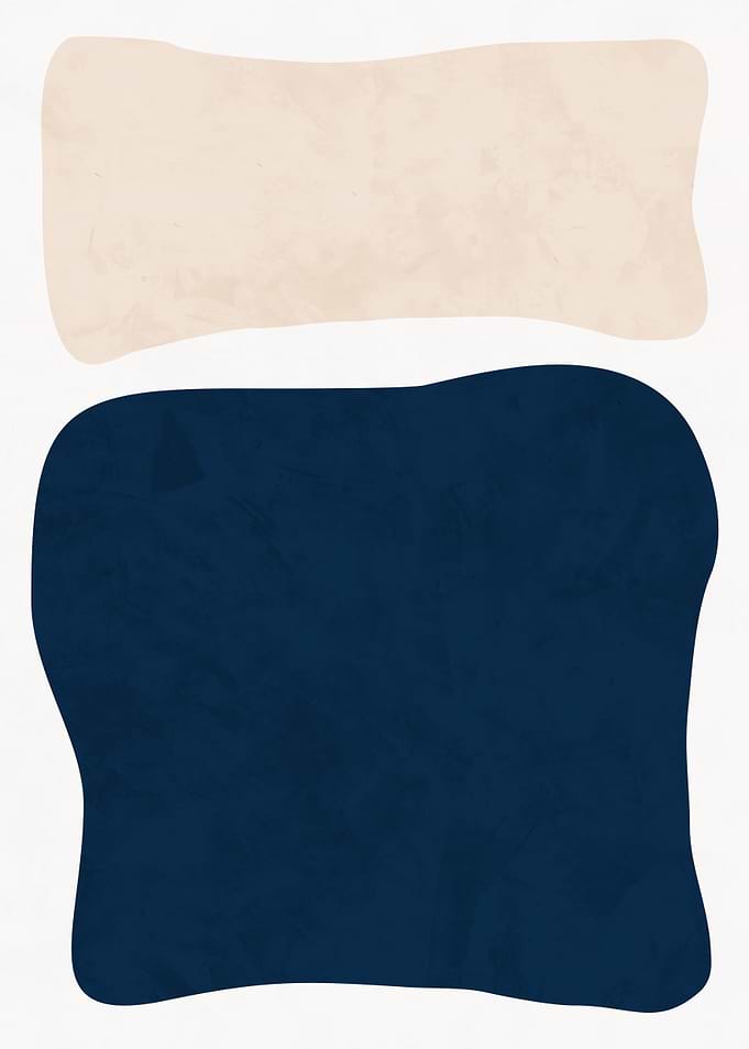Abstract Shapes in Beige and Blue