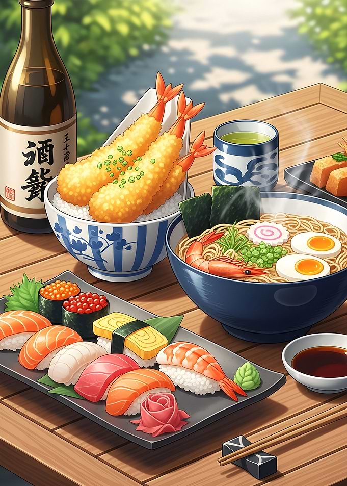 Japanese Cuisine Still Life