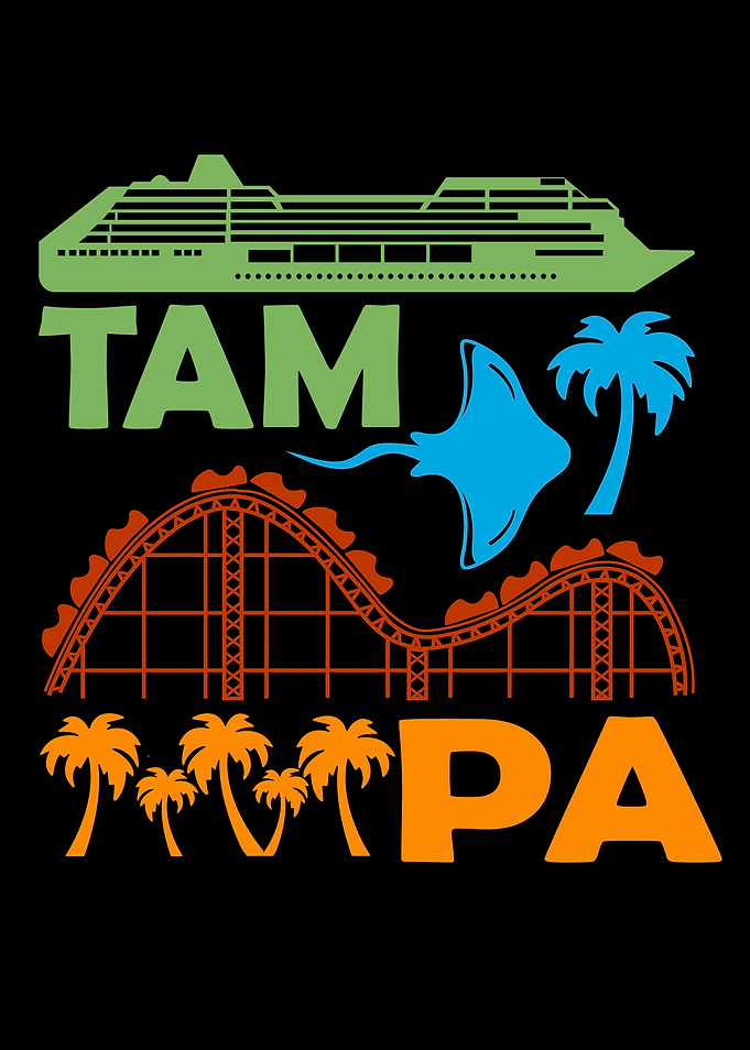 Tampa Florida Vacation Graphic Design