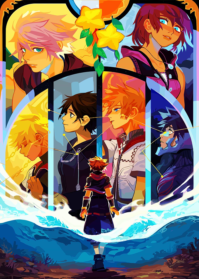 Kingdom Hearts Character Collage