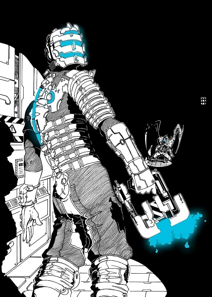 Dead Space Isaac Clarke Illustration