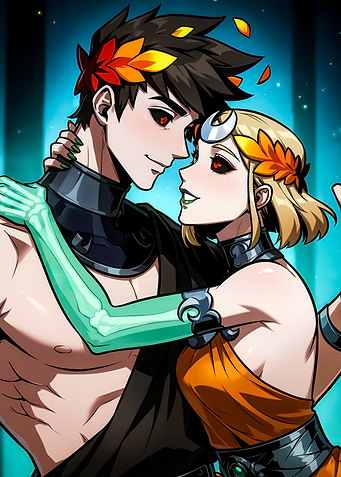 Hades and Persephone Embrace