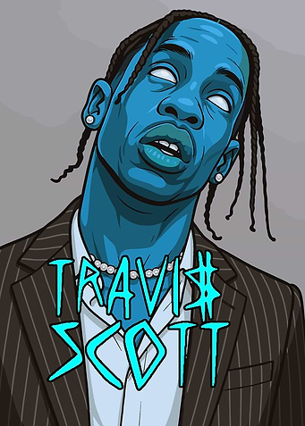 Travis Scott Portrait Illustration