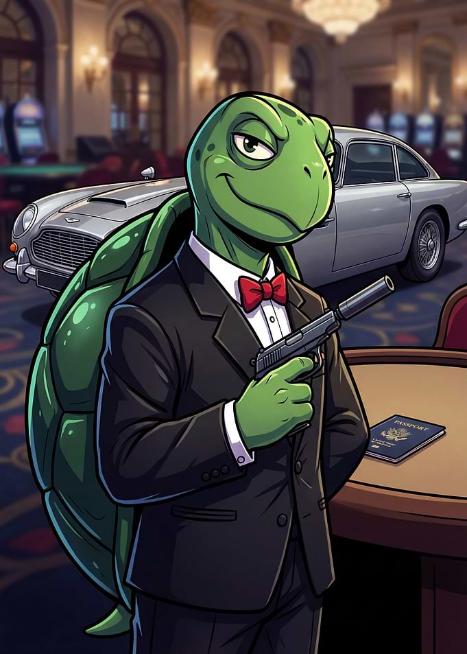 Turtle Spy in Casino