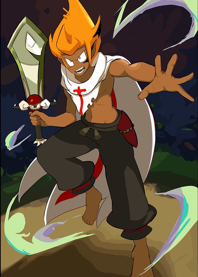 Yugo from Wakfu in Action Pose