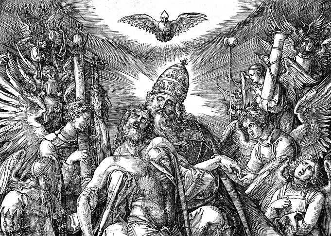 The Holy Trinity Albrecht Durer Engraving