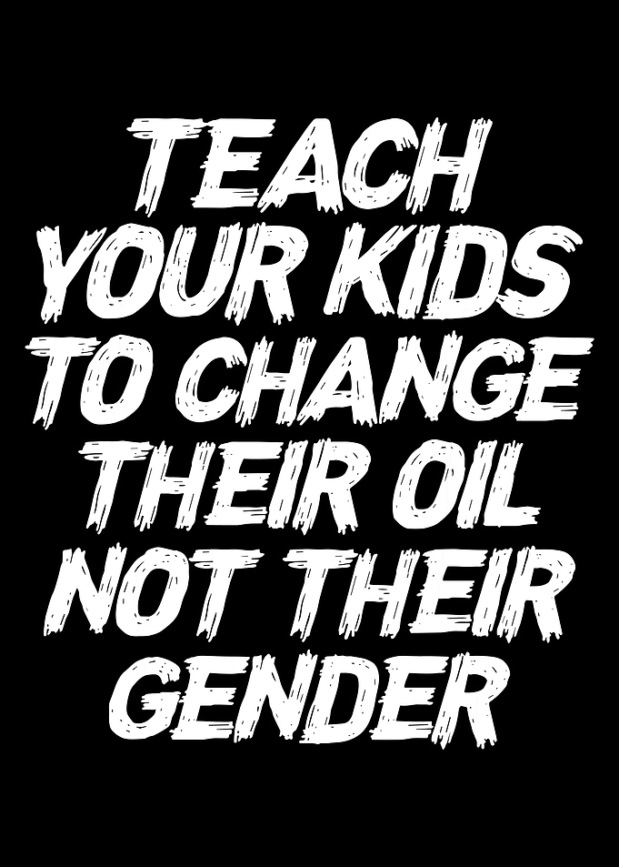 Teach Your Kids Poster, Bold Statement Wall Art, Black and White Quote Print