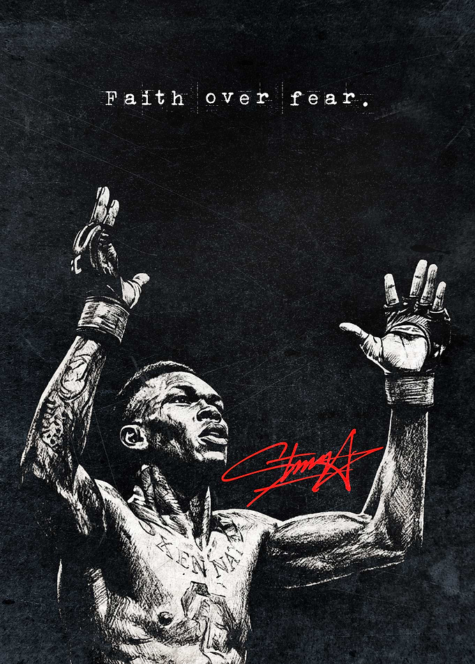 Inspirational Gym Poster – Faith Over Fear