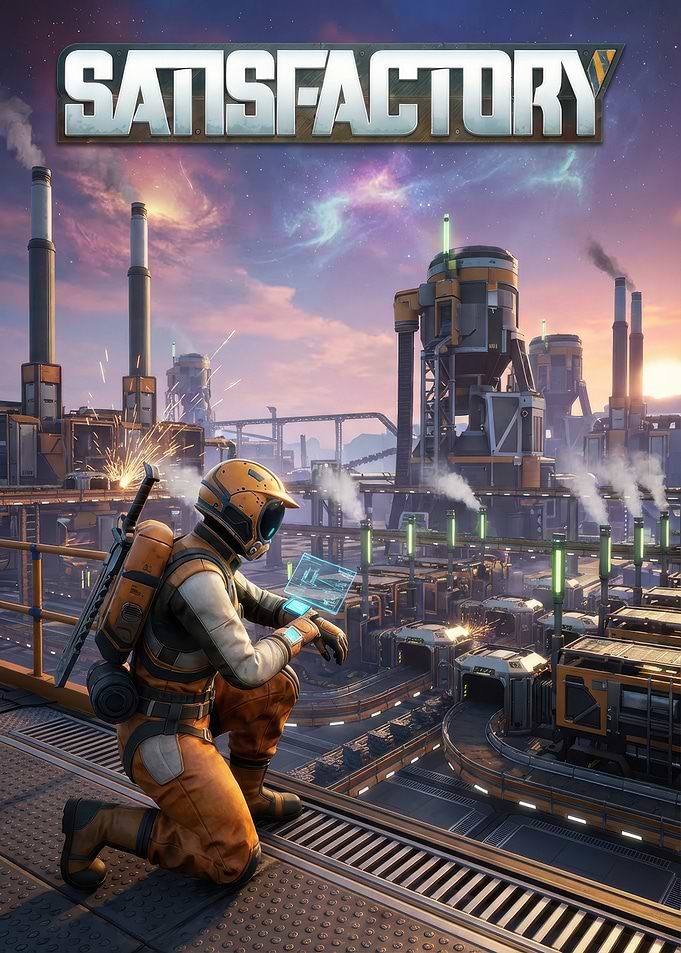 Satisfactory Game Industrial Landscape