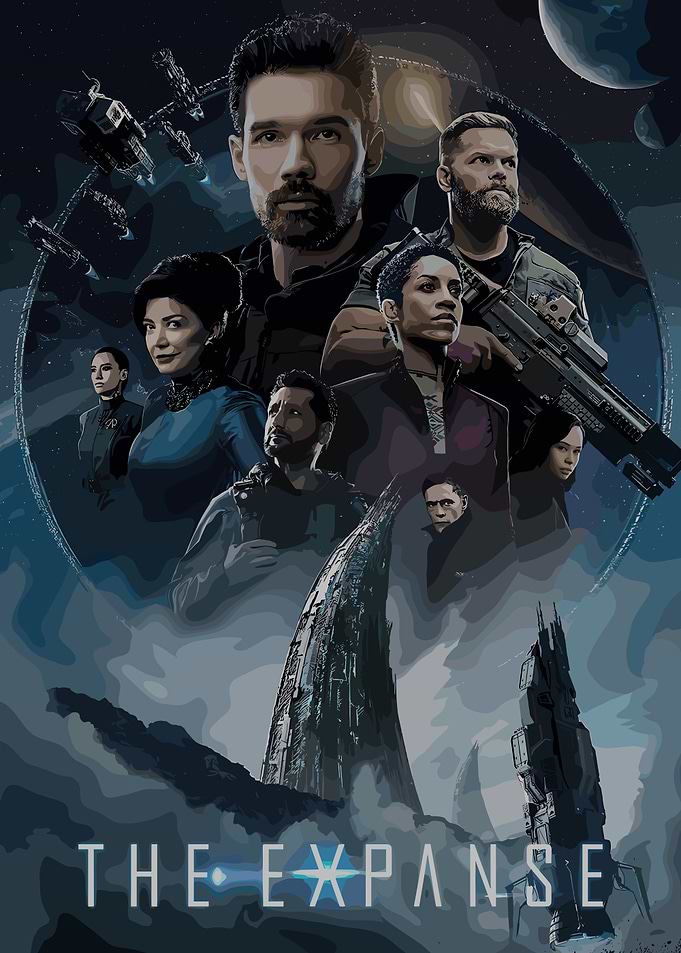 The Expanse Pixel Art Poster