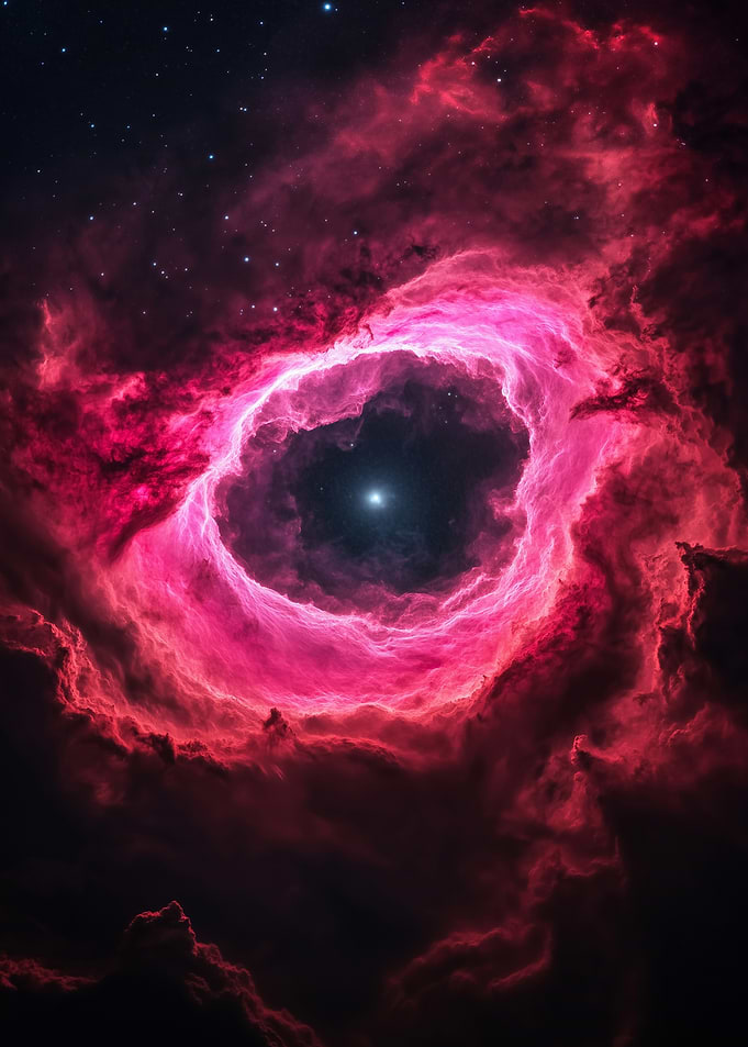 Pink Nebula with Central Star